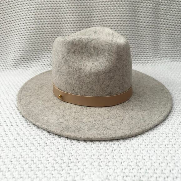 Lack of Color The Mack Fedora Stone Wash Speckle Grey Beige  display picture 1